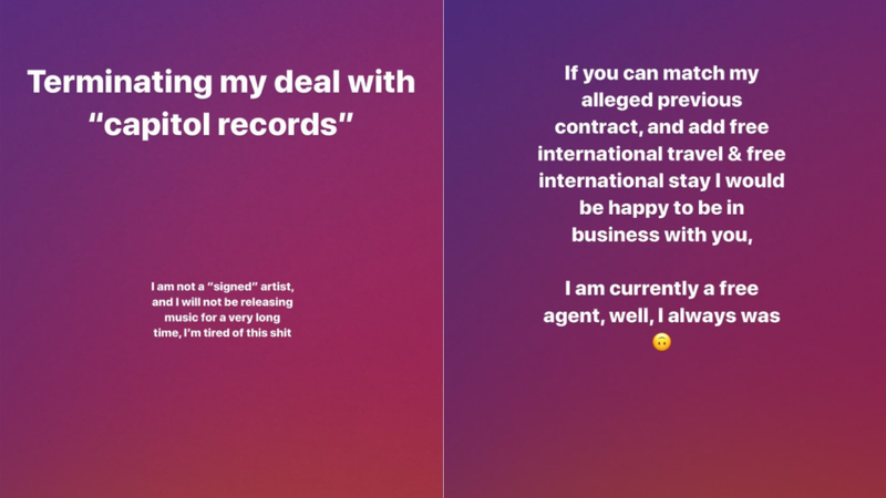 Image screenshots via Instagram